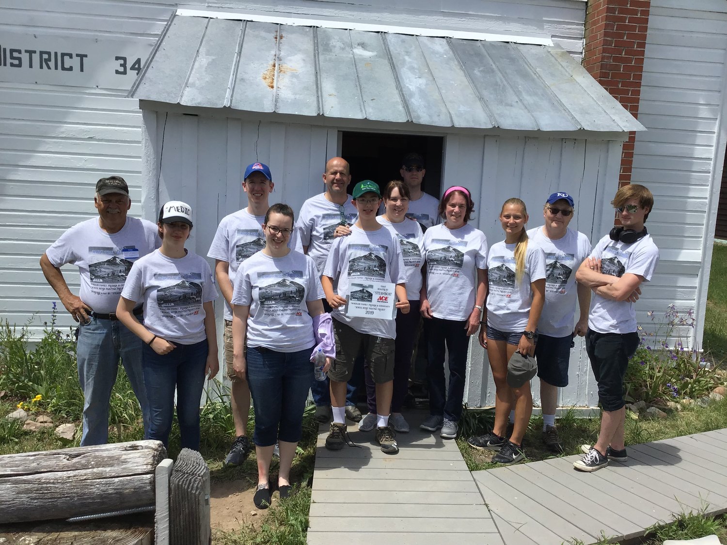 Descendants of James and Rose Wheeler gathered in July 2021 to give the Hahn’s Peak, Colorado, school a fresh coat of paint and share stories of their family's 100-year history there.